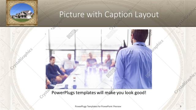 Picture with Caption presentation slide layout