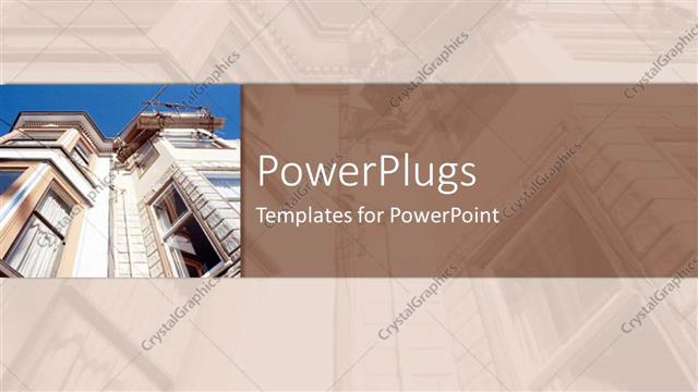  Presentation with shadow - A big house with its shadow in the background