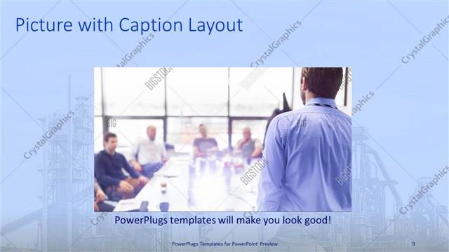 Picture with Caption presentation slide layout