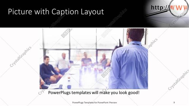 Picture with Caption presentation slide layout