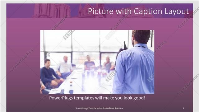 Picture with Caption presentation slide layout