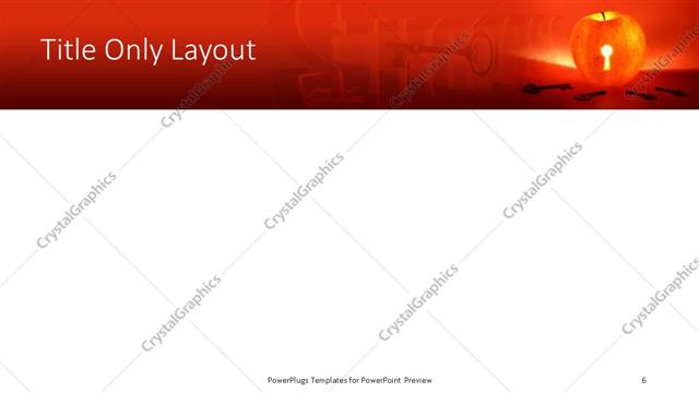 Title Only presentation slide layout