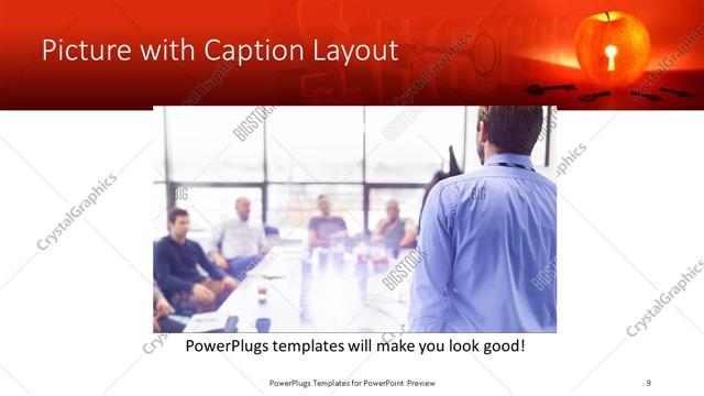 Picture with Caption presentation slide layout