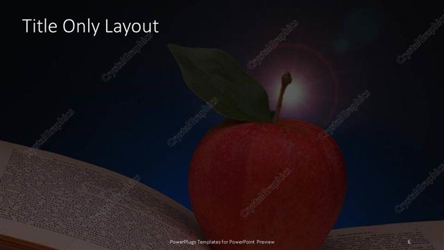 Title Only presentation slide layout