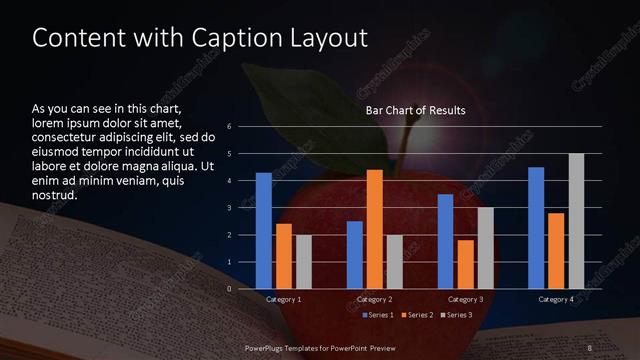 Content with Caption presentation slide layout