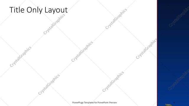 Title Only presentation slide layout