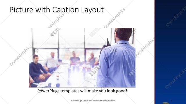 Picture with Caption presentation slide layout
