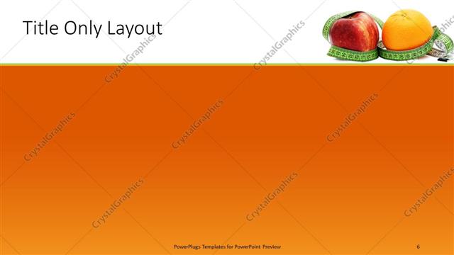 Title Only presentation slide layout