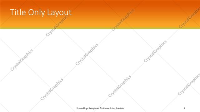 Title Only presentation slide layout