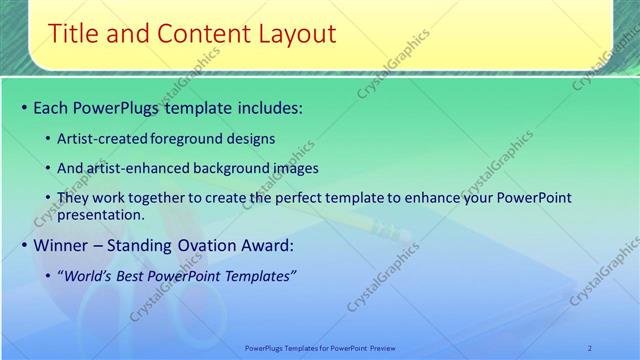 Title and Content presentation slide layout