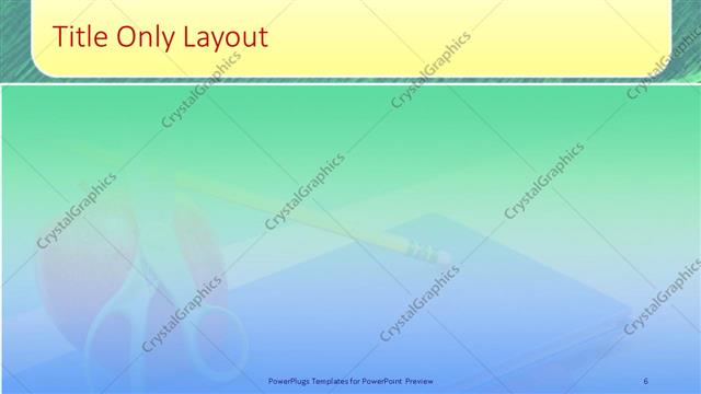 Title Only presentation slide layout