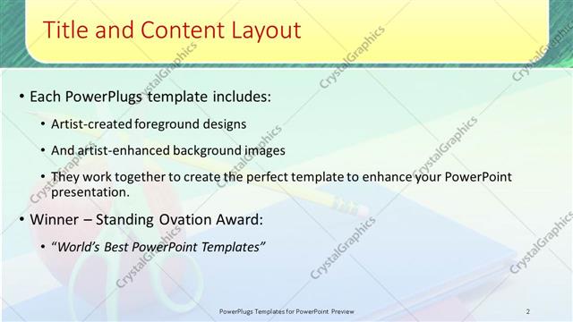 Title and Content presentation slide layout