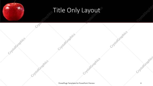 Title Only presentation slide layout
