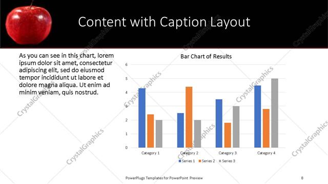 Content with Caption presentation slide layout