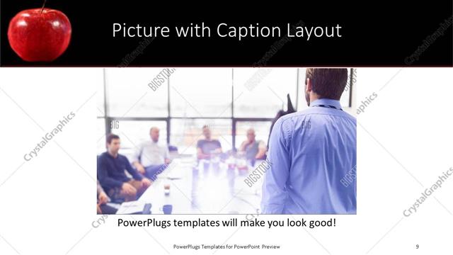 Picture with Caption presentation slide layout