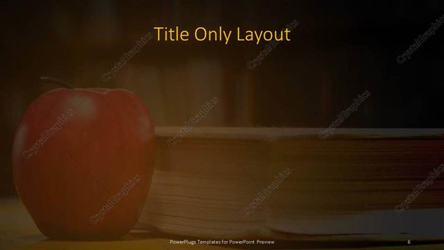 Title Only presentation slide layout