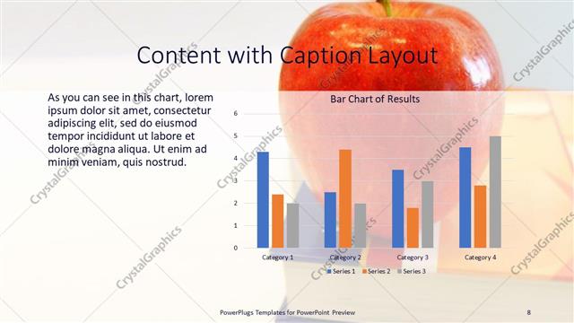 Content with Caption presentation slide layout