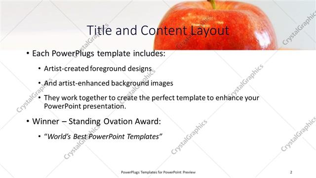 Title and Content presentation slide layout