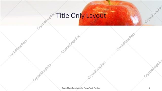 Title Only presentation slide layout