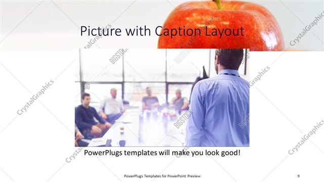 Picture with Caption presentation slide layout