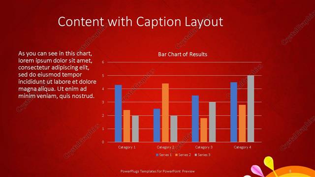 Content with Caption presentation slide layout