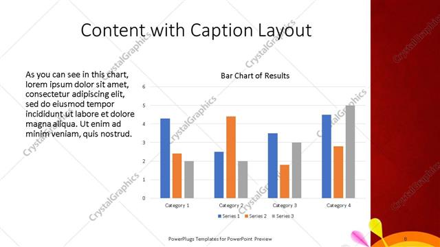 Content with Caption presentation slide layout