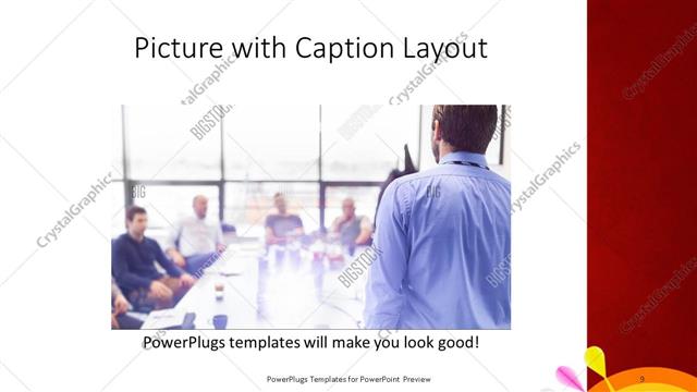 Picture with Caption presentation slide layout