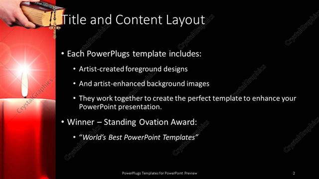 Title and Content presentation slide layout