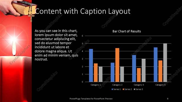 Content with Caption presentation slide layout