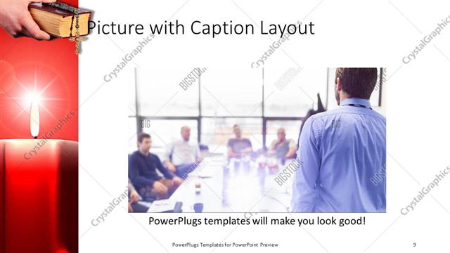 Picture with Caption presentation slide layout