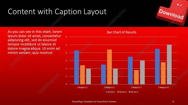 Content with Caption presentation slide layout