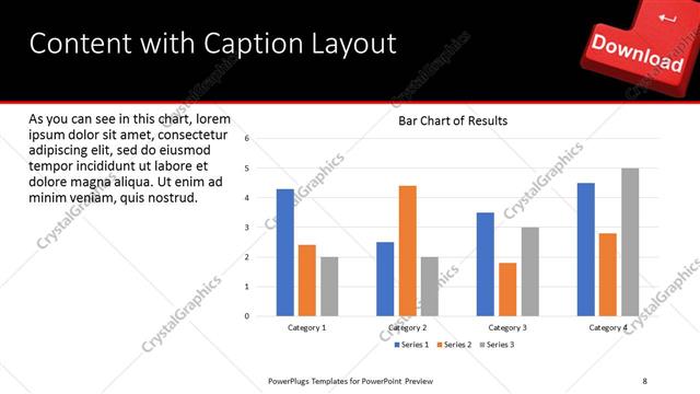 Content with Caption presentation slide layout