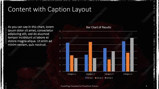 Content with Caption presentation slide layout