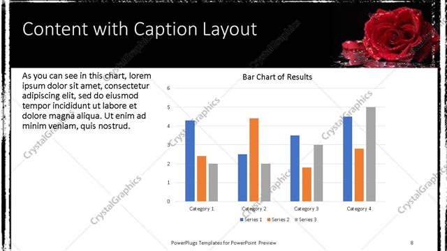 Content with Caption presentation slide layout