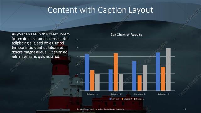 Content with Caption presentation slide layout