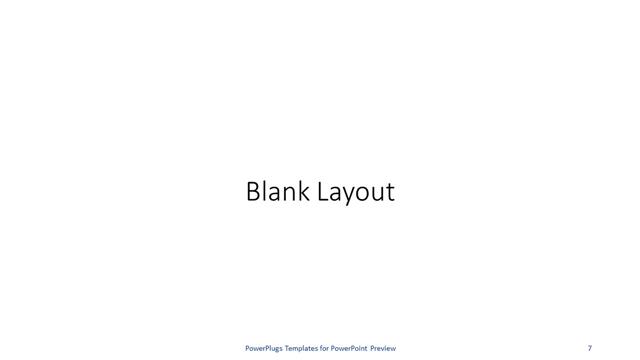 Blank presentation slide layout