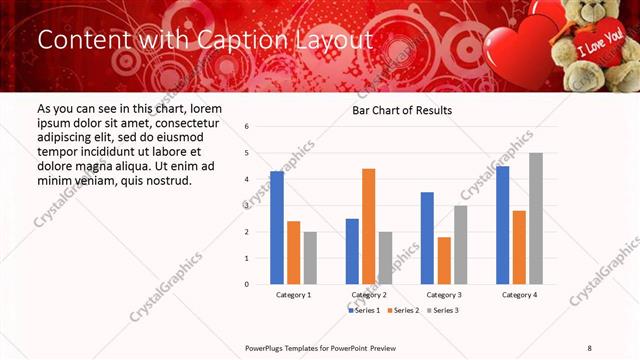 Content with Caption presentation slide layout