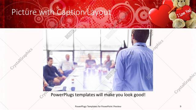 Picture with Caption presentation slide layout