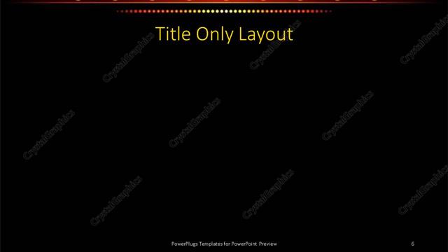 Title Only presentation slide layout