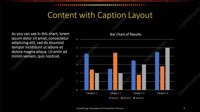 Content with Caption presentation slide layout
