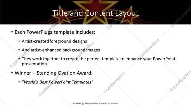 Title and Content presentation slide layout