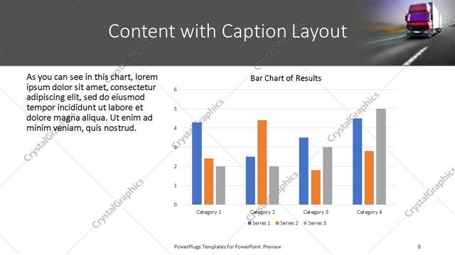 Content with Caption presentation slide layout