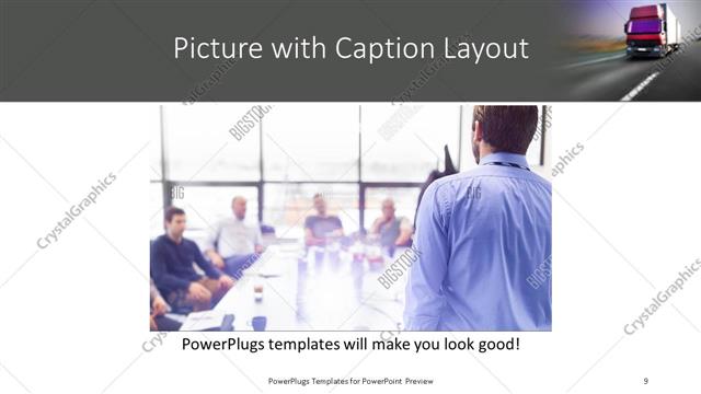 Picture with Caption presentation slide layout
