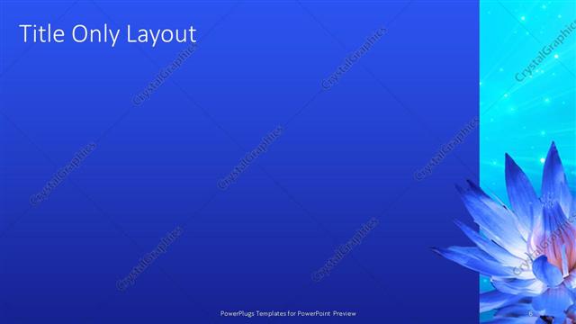 Title Only presentation slide layout