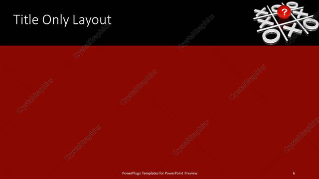 Title Only presentation slide layout