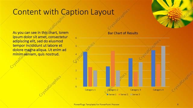 Content with Caption presentation slide layout
