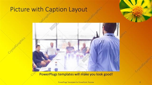 Picture with Caption presentation slide layout