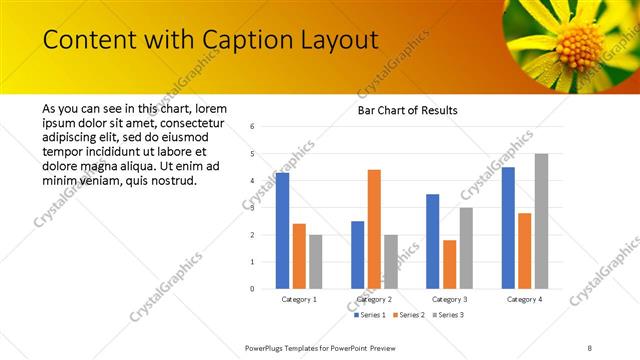 Content with Caption presentation slide layout