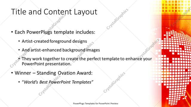 Title and Content presentation slide layout