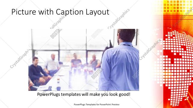 Picture with Caption presentation slide layout